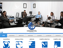 Tablet Screenshot of conceptosgrupocreativo.com